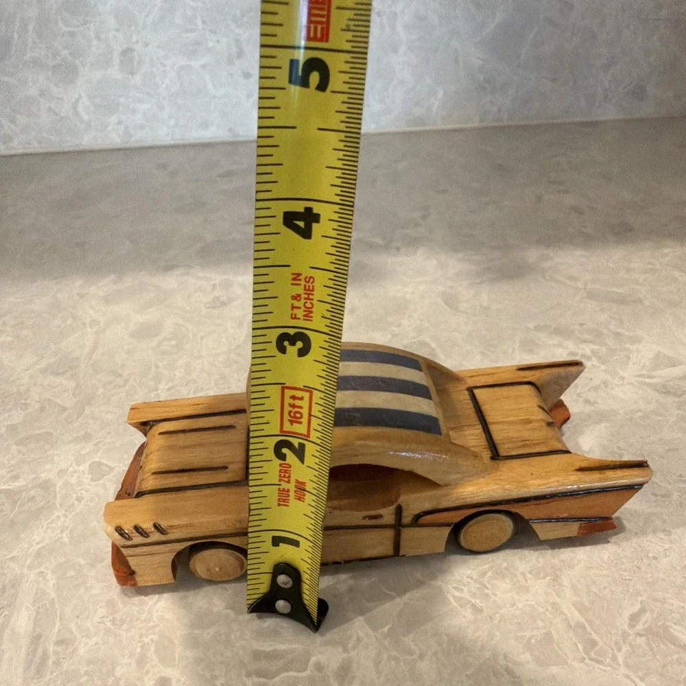 Handcrafted Vintage Cuban Souvenir Wooden Cars